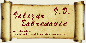 Velizar Dobrenović vizit kartica